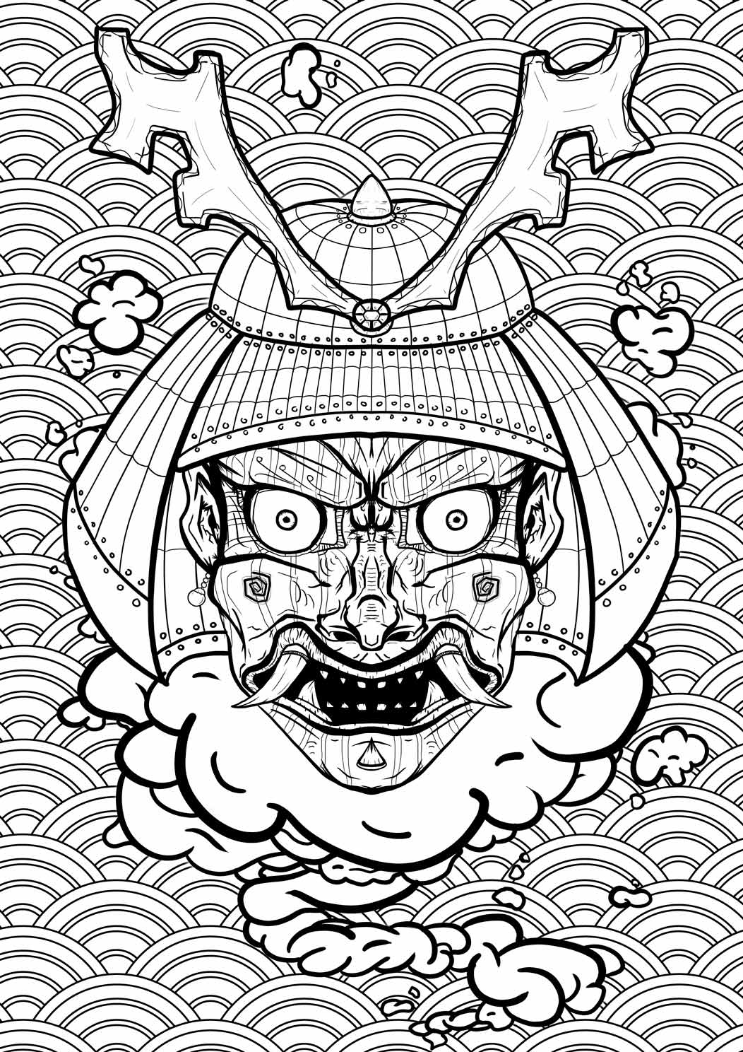Samurai Mask — pieza 2
