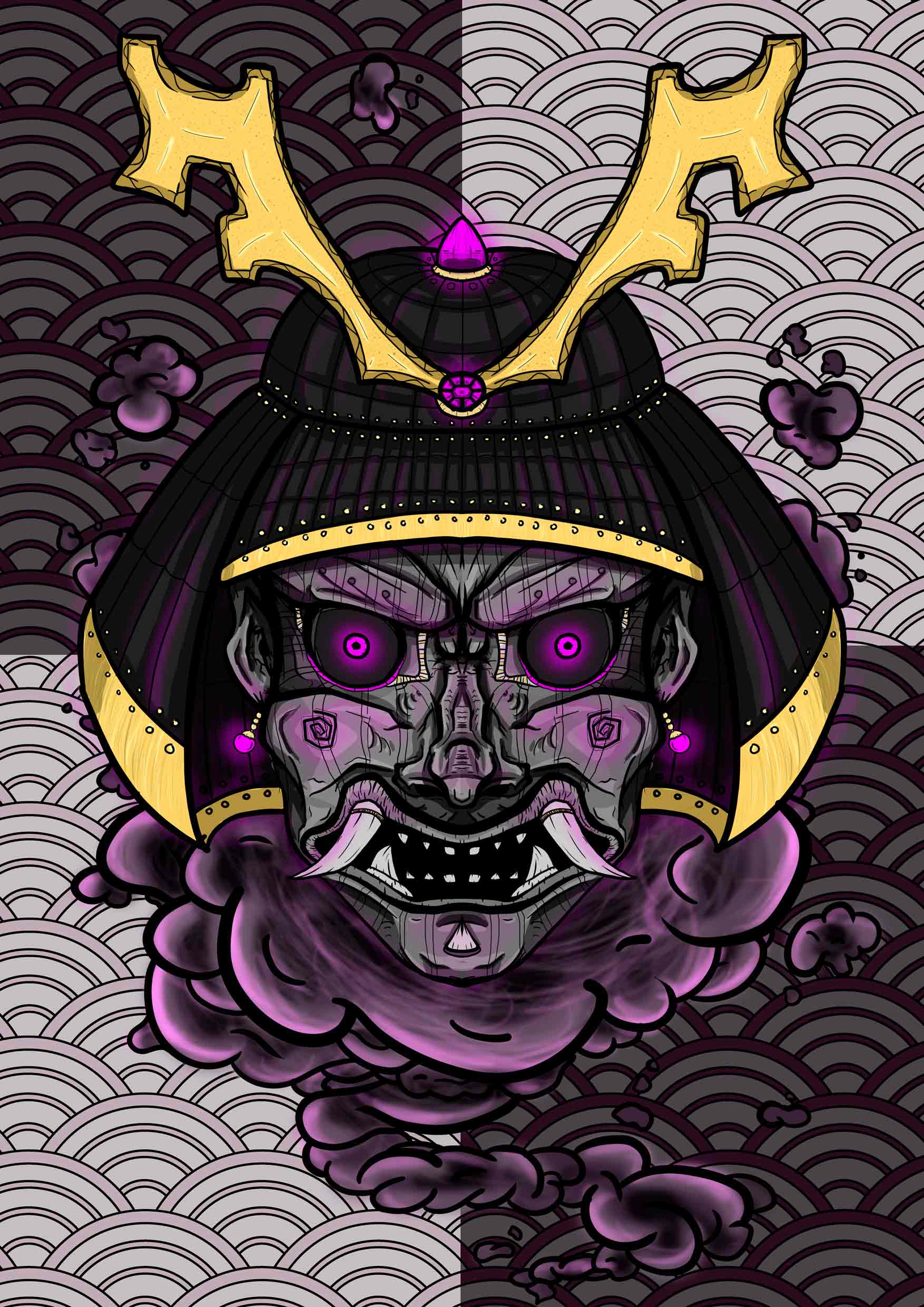 Samurai Mask — pieza 1