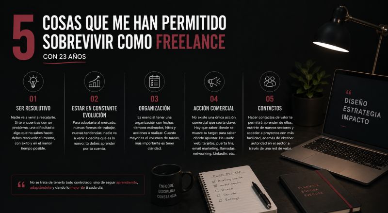 5 cosas que me han permitido sobrevivir como freelance con 23 años